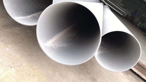 304 tubo de acero inoxidable soldado tubo redondo con 600 grueso pulido estándar ASTM A554